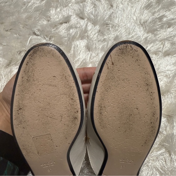 Gucci Princetown Leather Slide Quentin Mystic White Embroidered - Picture 16 of 16